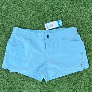 AFTCO Women's Pale Blue Performance Athletic Shorts